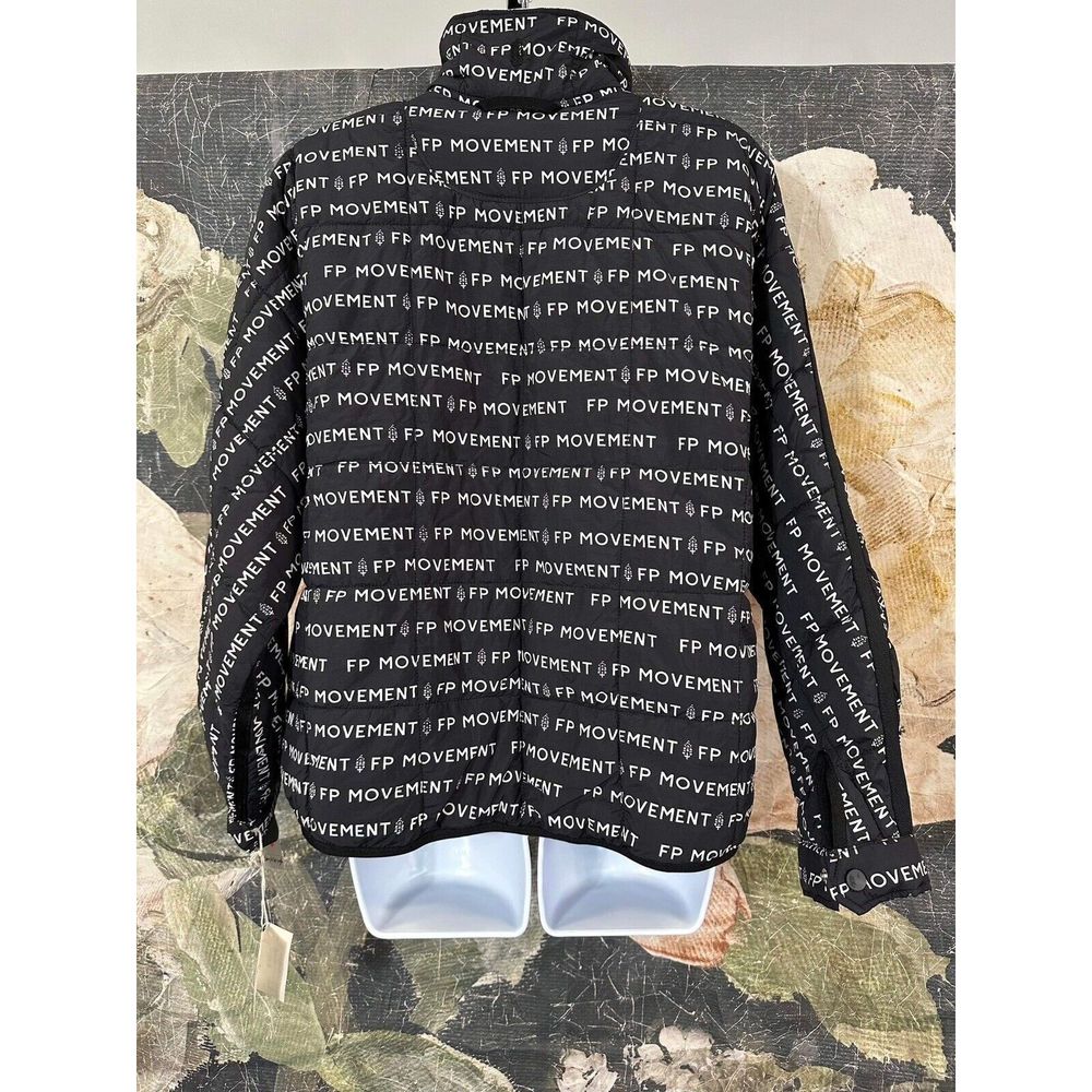 New Women’s FP Movement Logo Print Puffer Jacket Size S - Picture 4 of 5